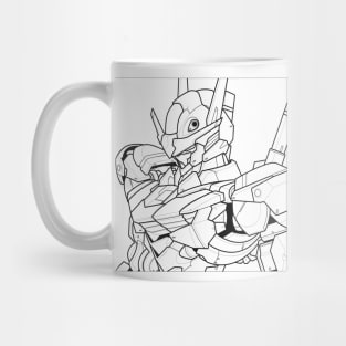 Aerial black line Mug